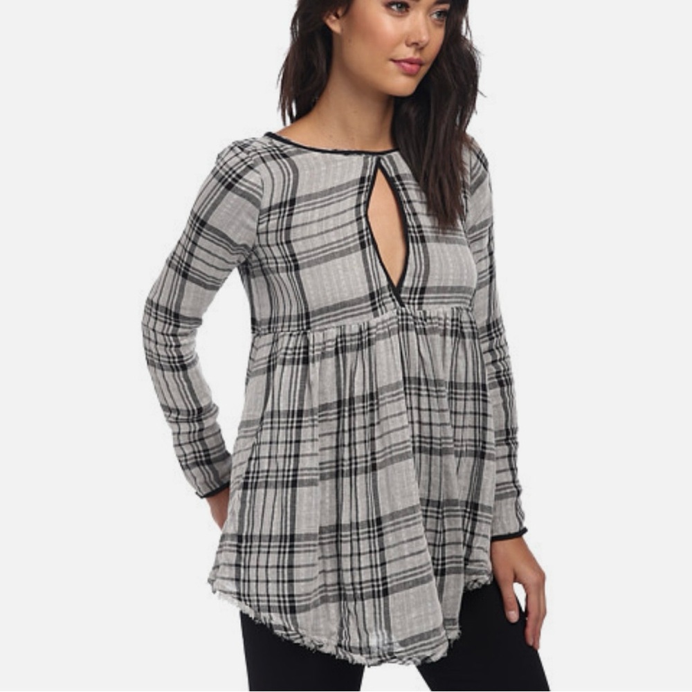 Free People Swing Me Baby Frayed hem Tunic - Picture 6 of 8